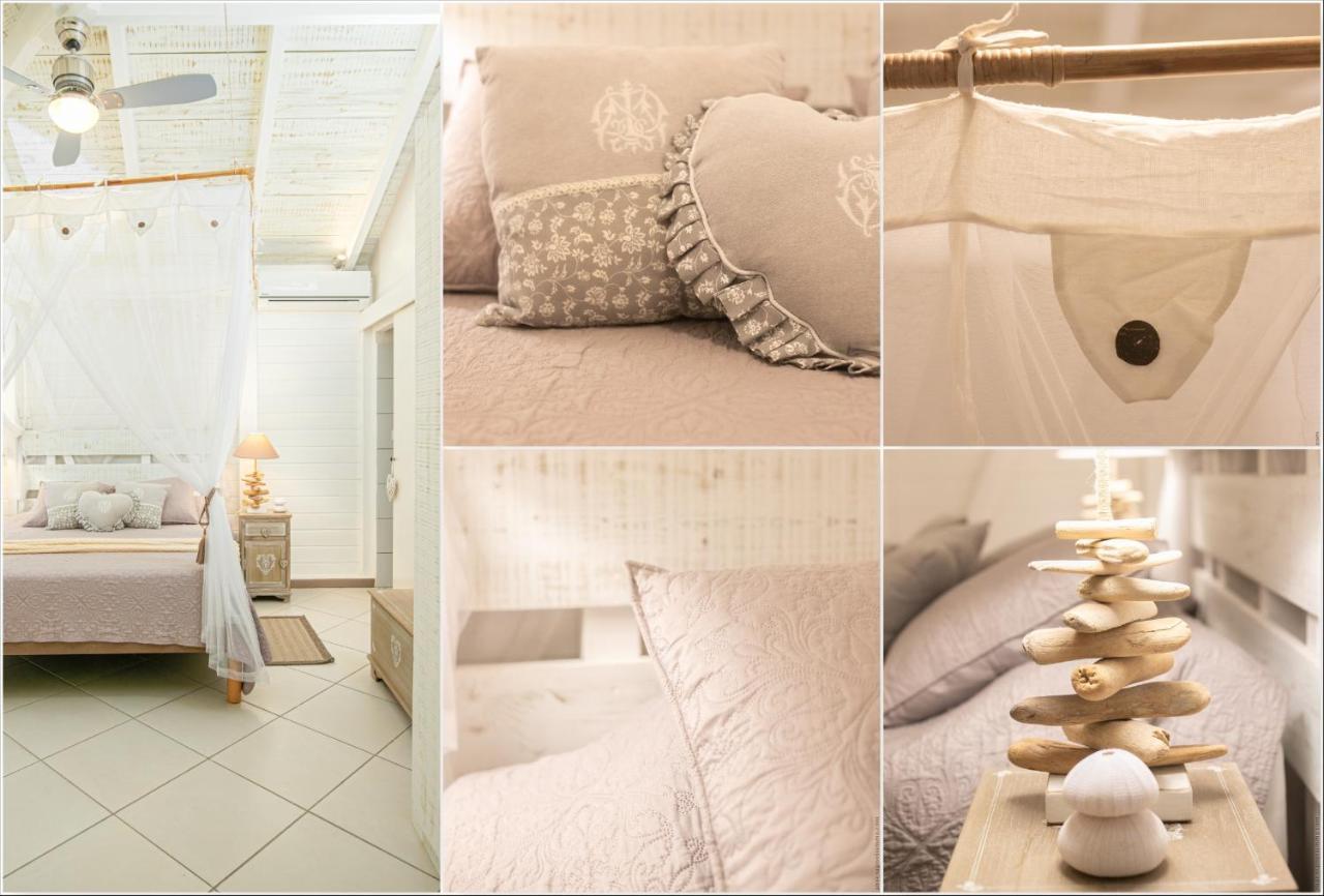 Bungalow Vanille Pacane - Vue Mer Avec Spa Prive เลส์ทรัวส์-ซีเลต์ ภายนอก รูปภาพ