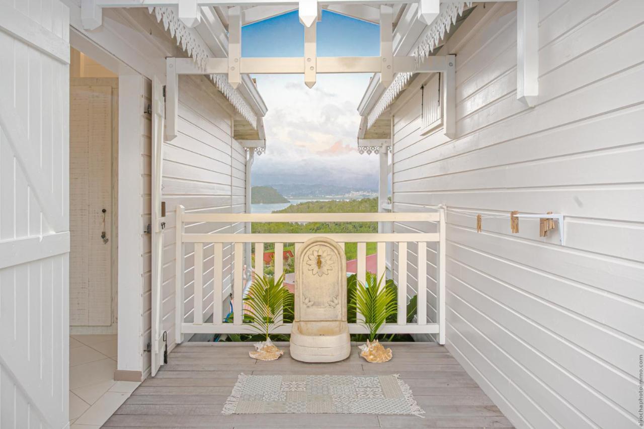 Bungalow Vanille Pacane - Vue Mer Avec Spa Prive เลส์ทรัวส์-ซีเลต์ ภายนอก รูปภาพ