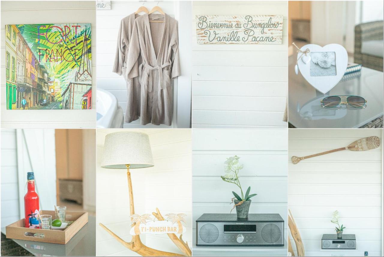 Bungalow Vanille Pacane - Vue Mer Avec Spa Prive เลส์ทรัวส์-ซีเลต์ ภายนอก รูปภาพ
